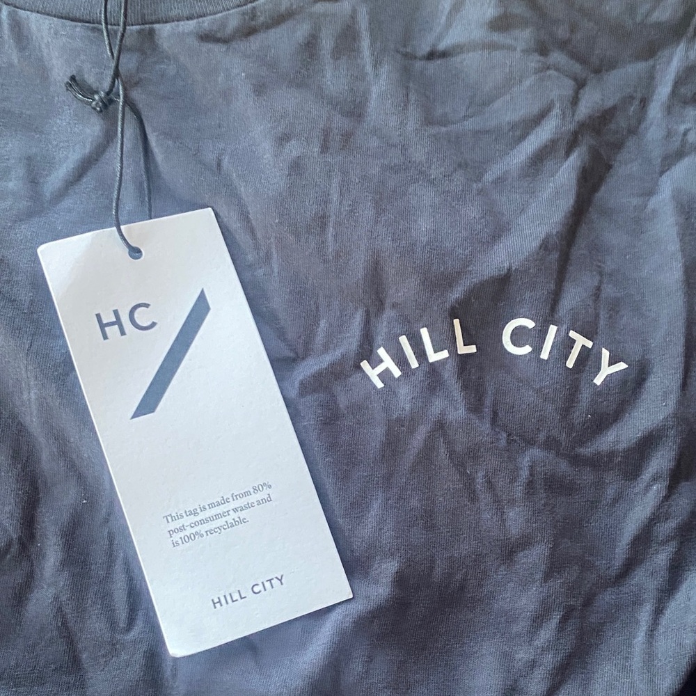 NWT Hill City Men's Flint Grey Short Sleeve Tee